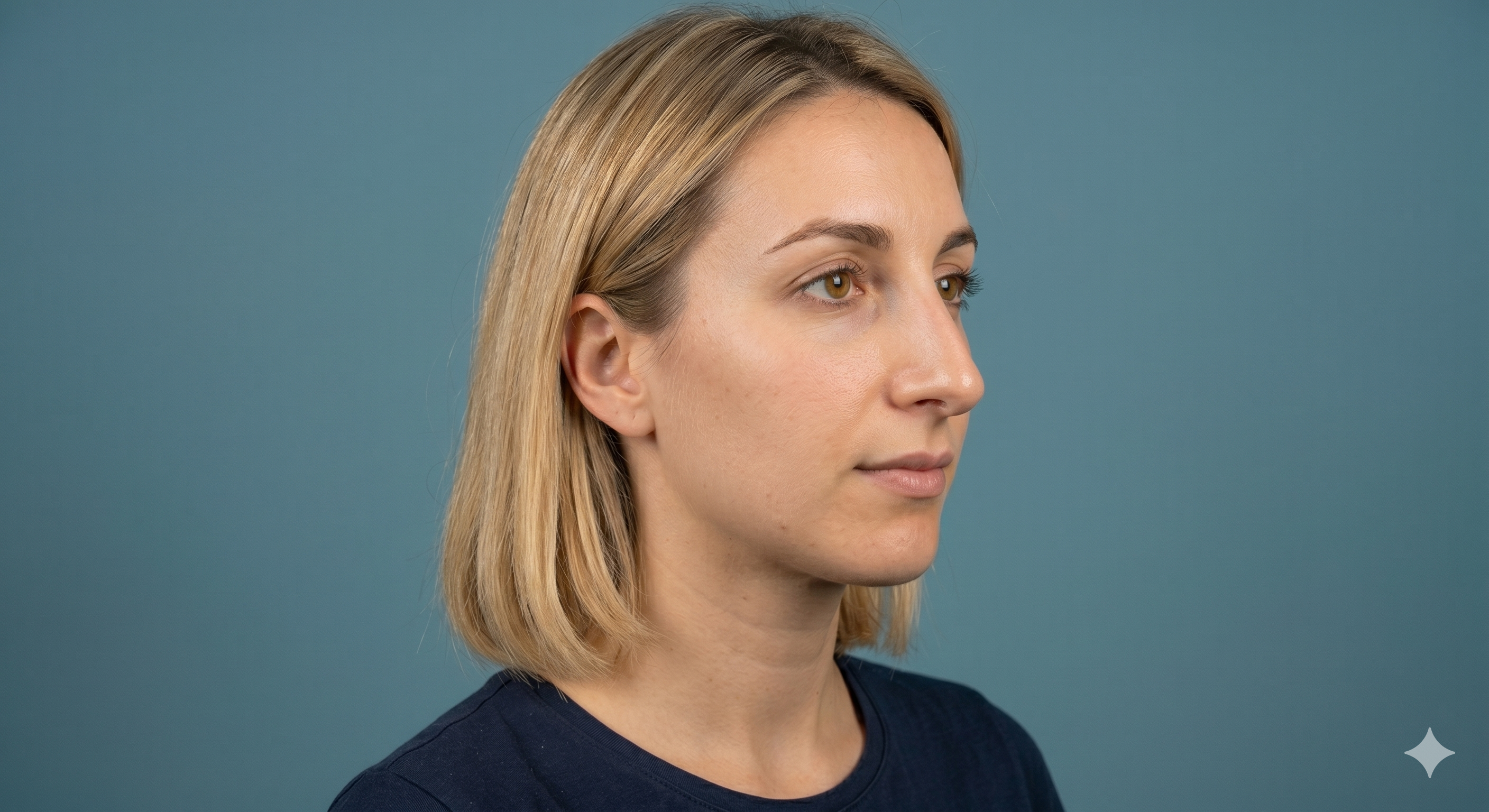 Avant rhinoplastie — vue de profil